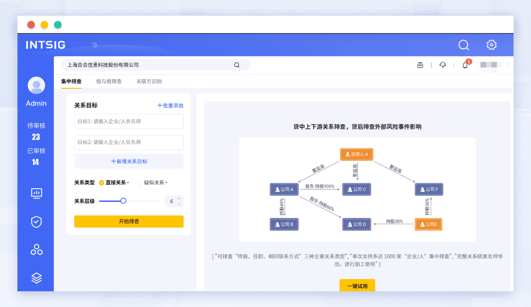 关系排查